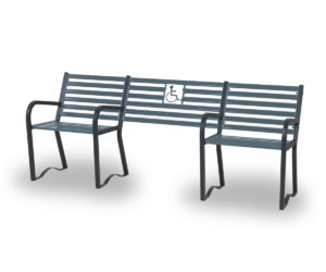PANCA COMPAGNIA (GRIGIO MICACEO/RAL6005) - 257MIV - immagine 2