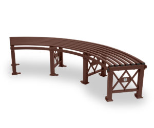 PANCA DEIMOS CURVA (GRIGIO MICACEO-CORTEN) - 221MICO - immagine 2