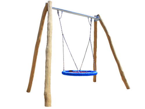 Altalena rustica con cesto di robinia - PM716RO