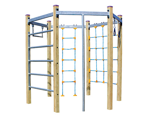 PALESTRA ESAGONALE con arrampicata - PM822